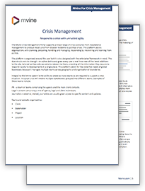 Mvine For Crisis Management